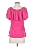 Slinky Brand Pink Short Sleeve Blouse Size XS - photo 2