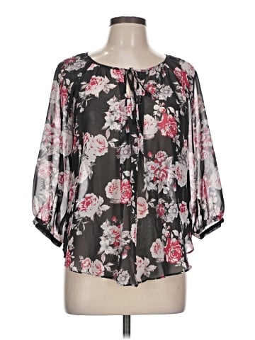 By & By 3/4 Sleeve Blouse (view 1)