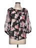 By & By 100% Polyester Black 3/4 Sleeve Blouse Size L - photo 1