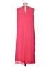 Chico's 100% Polyester Solid Pink Cocktail Dress Size Lg (2.5) - photo 2