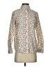 Talbots 100% Cotton Polka Dots Ivory Long Sleeve Blouse Size S - photo 1