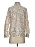 Talbots 100% Cotton Polka Dots Ivory Long Sleeve Blouse Size S - photo 2