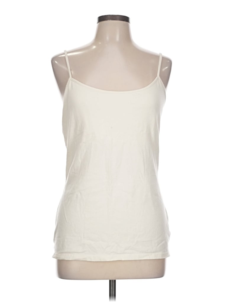 Pre-owned Gap Tank Top Ivory Strapless Neckline Tops In White