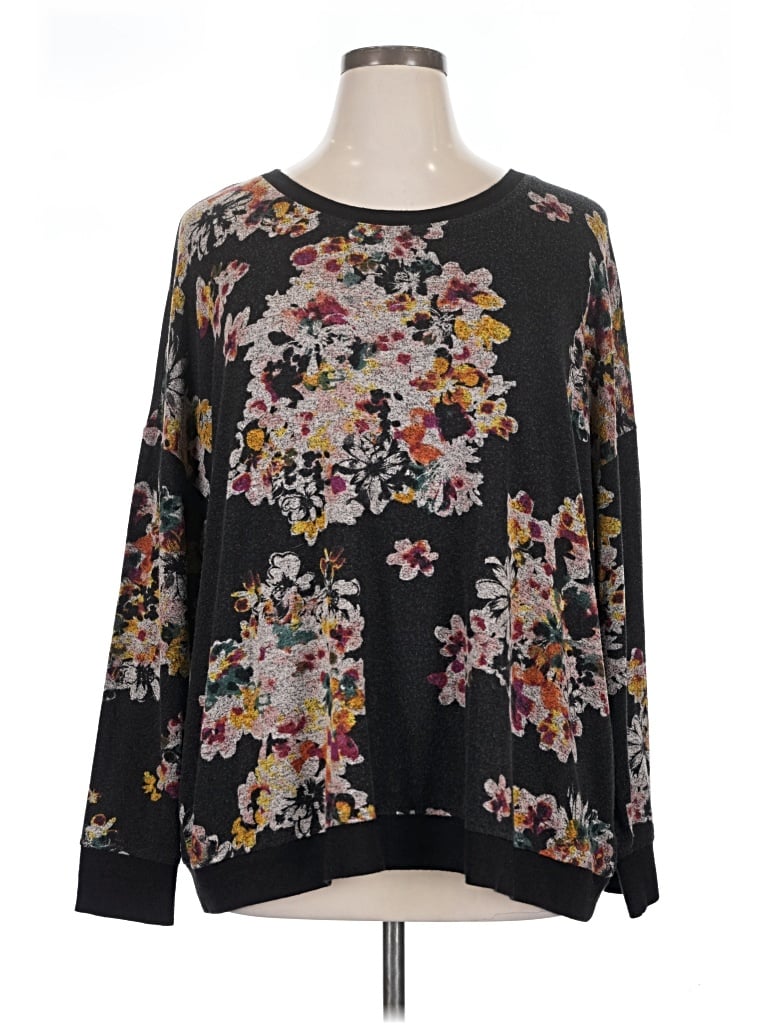 Pre-owned Maurices Long Sleeve T-shirt In Black