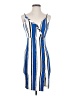 Love Tree Stripes Blue Cocktail Dress Size S - photo 1
