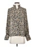 Nili Lotan 100% Polyester Floral Ivory Long Sleeve Blouse Size XS - photo 1