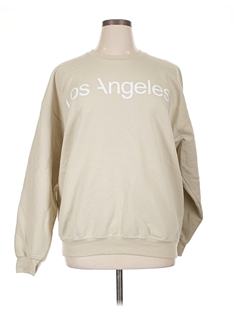 Pre-owned Gildan Sweatshirt In Brown