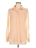 American Rag Cie 100% Polyester Color Block Orange Long Sleeve Blouse Size M - photo 1