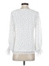 CeCe 100% Polyester Polka Dots White 3/4 Sleeve T-Shirt Size XS - photo 2