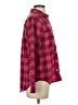 Vineyard Vines Performance 100% Polyester Checkered-gingham Burgundy Long Sleeve Blouse Size 2 - photo 4