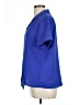 Investments 100% Polyester Blue Short Sleeve Blouse Size L (petite) - photo 5