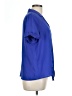 Investments 100% Polyester Blue Short Sleeve Blouse Size L (petite) - photo 4