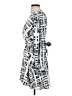 Express 100% Polyester Graphic White Casual Dress Size XS - photo 5