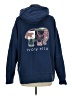 Ivory Ella 100% Cotton Blue Pullover Hoodie Size M - photo 2