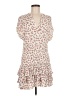 Assorted Brands 100% Rayon Floral Ivory Casual Dress Size M - photo 1