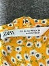 Zara Floral Yellow Long Sleeve Blouse Size M - photo 7
