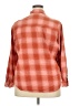 Universal Thread 100% Cotton Checkered-gingham Orange Long Sleeve Button-Down Shirt Size XXL - photo 2