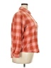 Universal Thread 100% Cotton Checkered-gingham Orange Long Sleeve Button-Down Shirt Size XXL - photo 4