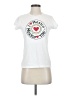 Unbranded Hearts White Short Sleeve T-Shirt Size S - photo 1
