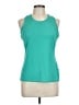 Brooks 100% Polyester Teal Sleeveless T-Shirt Size L - photo 1