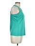 Brooks 100% Polyester Teal Sleeveless T-Shirt Size L - photo 4