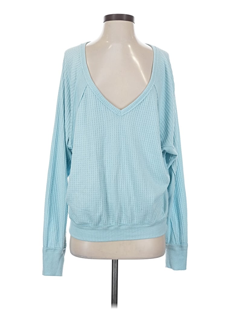 Pre-owned We The Free Pullover Sweater In Blue