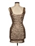 TCEC Metallic Brown Cocktail Dress Size M - photo 1