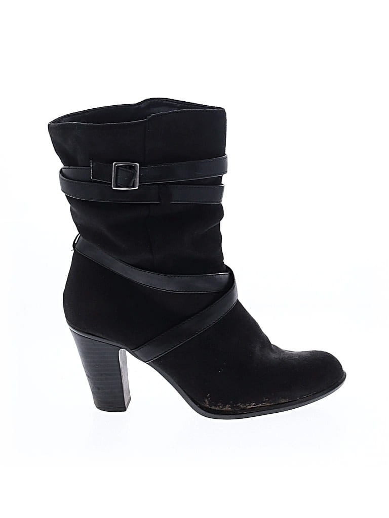 Pre-owned Jaclyn Smith Ankle Boots In Black