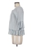 Moon River Gray 3/4 Sleeve Blouse Size M - photo 5