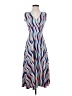 Karina Stripes Blue Casual Dress Size XS - photo 1