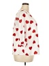 Emery Rose Hearts Ivory 3/4 Sleeve Blouse Size 2X - photo 4
