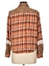 Cato Animal Print Brown Long Sleeve Button-Down Shirt Size L - photo 2