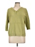 Christopher & Banks 100% Cotton Green Pullover Sweater Size L - photo 1