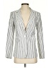 Avec Les Filles Stripes Blue Ivory Blazer Size XS - photo 1