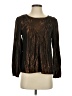 Amadi 100% Rayon Brown Long Sleeve Blouse Size S - photo 1