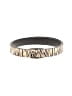 Gap 100% Leather Animal Print Ivory Leather Belt Size S - photo 1