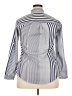 Emery Rose Stripes Blue 3/4 Sleeve Button-Down Shirt Size 0X (estimated) - photo 2