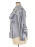 Emery Rose Stripes Blue 3/4 Sleeve Button-Down Shirt Size 0X (estimated) - photo 5