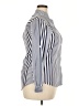 Emery Rose Stripes Blue 3/4 Sleeve Button-Down Shirt Size 0X (estimated) - photo 4