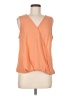 Halogen 100% Polyester Orange Sleeveless Blouse Size M - photo 1
