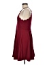 Unbranded Solid Burgundy Cocktail Dress Size M - photo 5