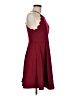 Unbranded Solid Burgundy Cocktail Dress Size M - photo 4
