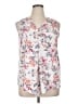 Emery Rose Floral White Sleeveless Blouse Size XL - photo 1