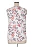 Emery Rose Floral White Sleeveless Blouse Size XL - photo 2