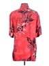 Ron Chereskin 100% Rayon Floral Red Short Sleeve Blouse Size S - photo 2