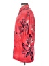 Ron Chereskin 100% Rayon Floral Red Short Sleeve Blouse Size S - photo 5