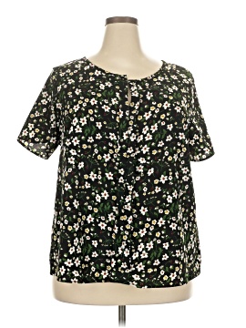 Emery Rose Short Sleeve Blouse