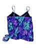Mainstream Animal Print Purple Swimsuit Top Size 16 - photo 2