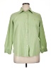 Fashion Bug Green 3/4 Sleeve Button-Down Shirt Size 14 - 16 - photo 1