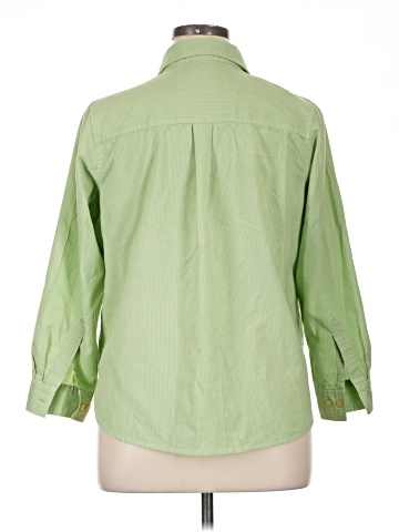 Fashion Bug 3/4 Sleeve Button-Down Shirt (view 2)